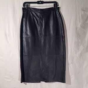 WOMEN LEATHER SKIRT FRENZE SANTA BARBARA SIZE 14